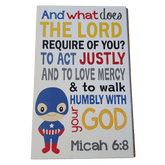 C&F Wooden Captain America Quote Plaque